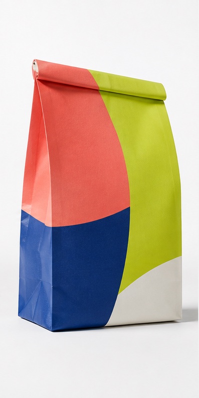 Colorful packaged consumer product photographed on a white studio set.